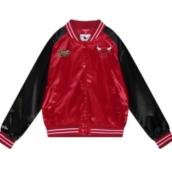 Mitchell & Ness Jackets & Outerwear-Womens Satin Jacket 2.0 Chicago Bulls