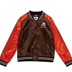 Mitchell & Ness Jackets & Outerwear-Women'S Satin Jacket 2.0 Cleveland Browns