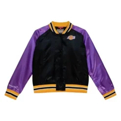 Mitchell & Ness Jackets & Outerwear-Womens Satin Jacket 2.0 Los Angeles Lakers