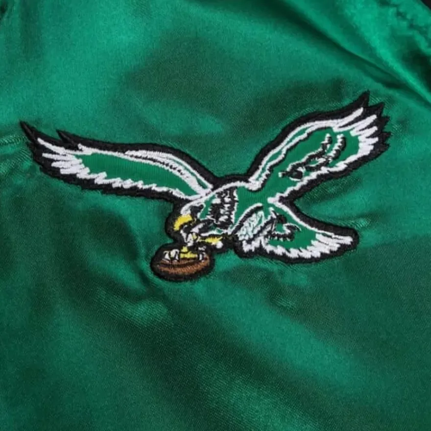 Mitchell & Ness Jackets & Outerwear-Women'S Satin Jacket 2.0 Philadelphia Eagles