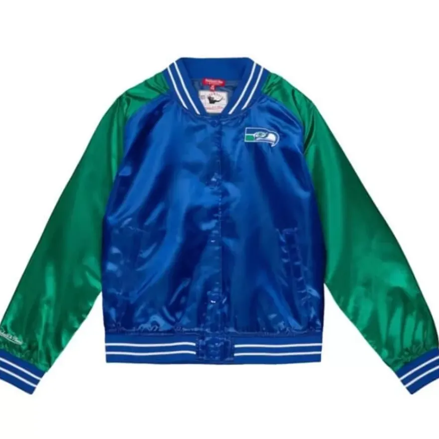 Mitchell & Ness Jackets & Outerwear-Women'S Satin Jacket 2.0 Seattle Seahawks