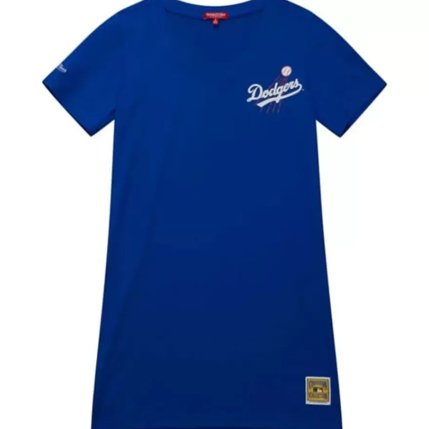 Mitchell & Ness T-Shirts & Tops-Womens Ss Dress Los Angeles Dodgers