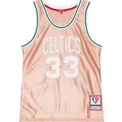 Mitchell & Ness Nba Swingman-Womens 75Th Anniversary Rose Gold Swingman Larry Bird Boston Celtics 1985-86 Jersey