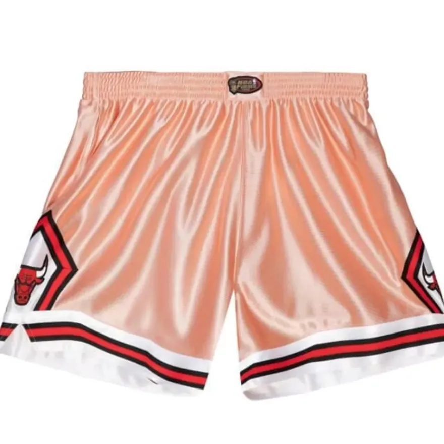 Mitchell & Ness Shorts-Womens 75Th Anniversary Rose Gold Shorts Chicago Bulls