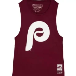 Mitchell & Ness T-Shirts & Tops-Womens Tonal Logo Story Tank Philadelphia Phillies
