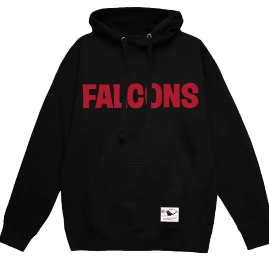 Mitchell & Ness Hoodies & Sweatshirts-Wordmark 1 Hoodie Atlanta Falcons