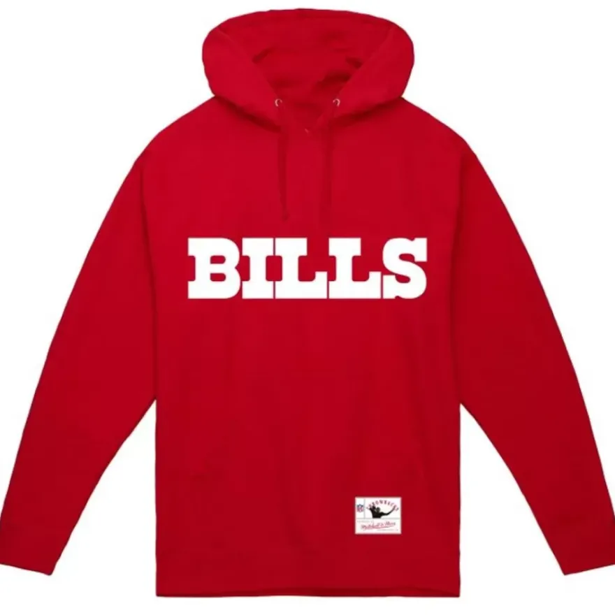 Mitchell & Ness Hoodies & Sweatshirts-Wordmark 1 Hoodie Buffalo Bills