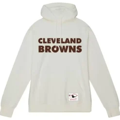 Mitchell & Ness Hoodies & Sweatshirts-Wordmark 1 Hoodie Cleveland Browns