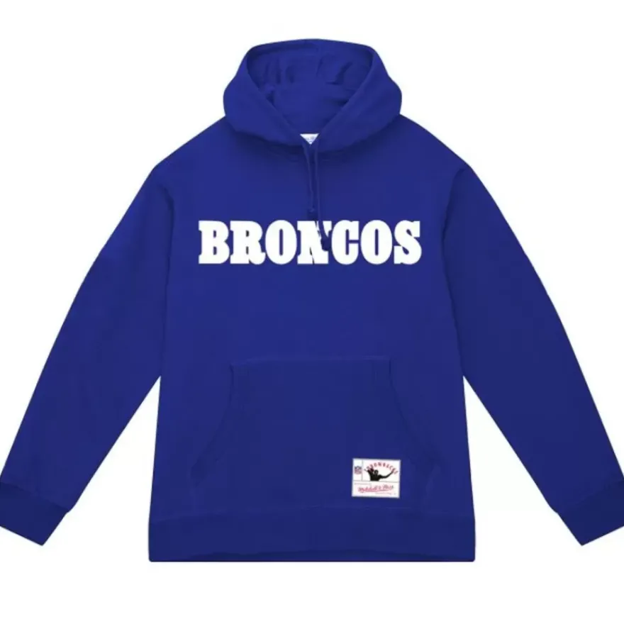 Mitchell & Ness Hoodies & Sweatshirts-Wordmark 1 Hoodie Denver Broncos