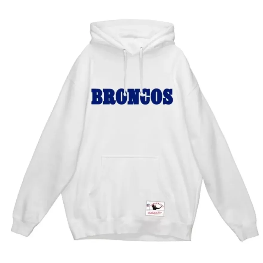 Mitchell & Ness Hoodies & Sweatshirts-Wordmark 1 Hoodie Denver Broncos