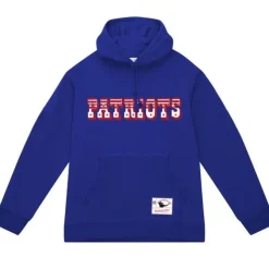 Mitchell & Ness Hoodies & Sweatshirts-Wordmark 1 Hoodie New England Patriots