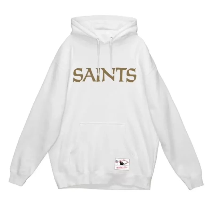 Mitchell & Ness Hoodies & Sweatshirts-Wordmark 2 Hoodie New Orleans Saints