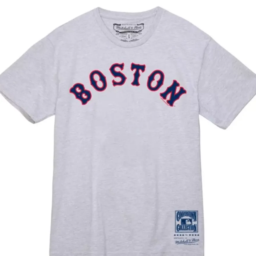 Mitchell & Ness T-Shirts & Tops-Wordmark 1 Tee Boston Red Sox