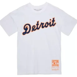 Mitchell & Ness T-Shirts & Tops-Wordmark 2 Tee Detroit Tigers