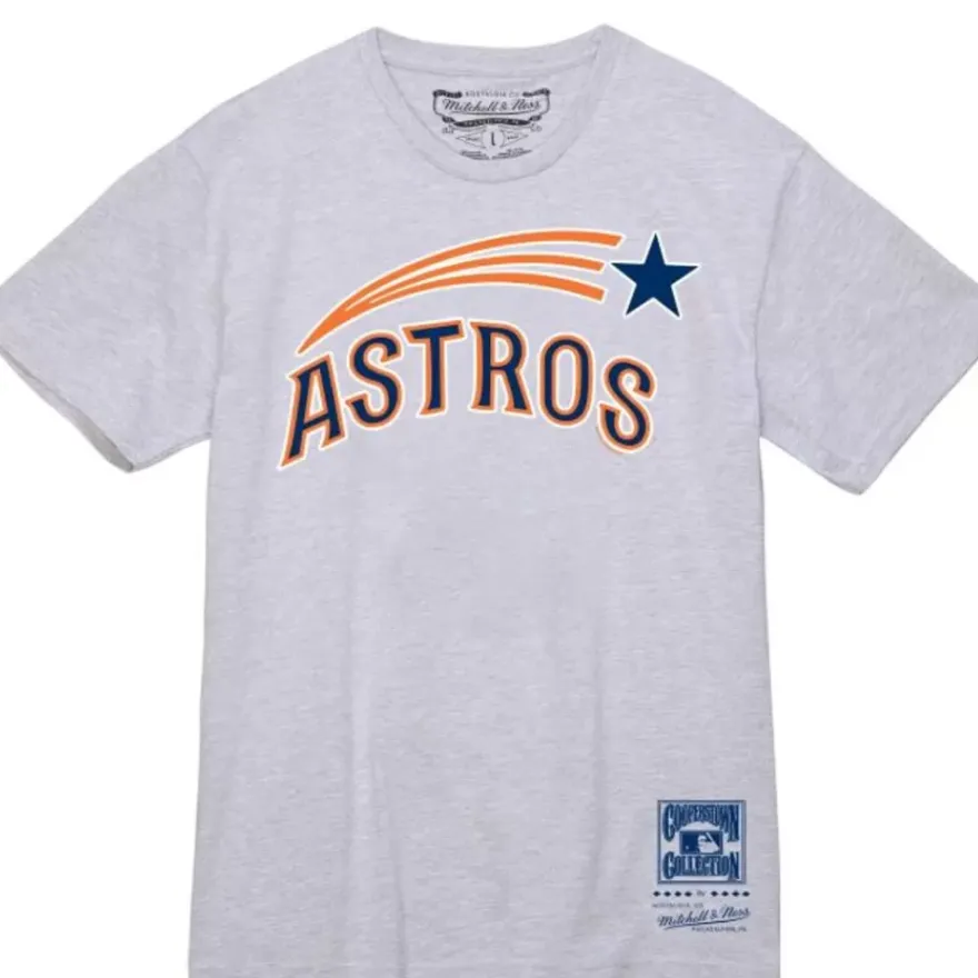 Mitchell & Ness T-Shirts & Tops-Wordmark 2 Tee Houston Astros