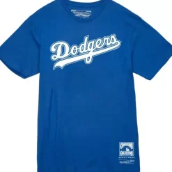 Mitchell & Ness T-Shirts & Tops-Wordmark 1 Tee Los Angeles Dodgers