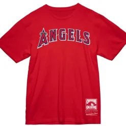 Mitchell & Ness T-Shirts & Tops-Wordmark 2 Tee Los Angeles Angels