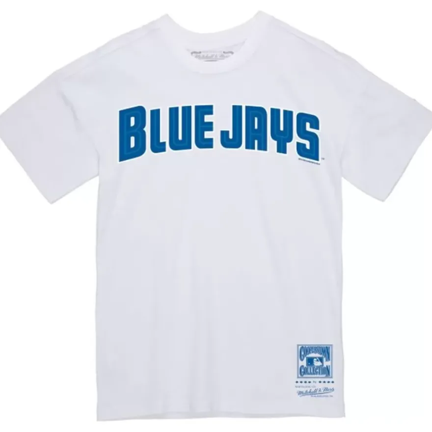 Mitchell & Ness T-Shirts & Tops-Wordmark 2 Tee Toronto Blue Jays