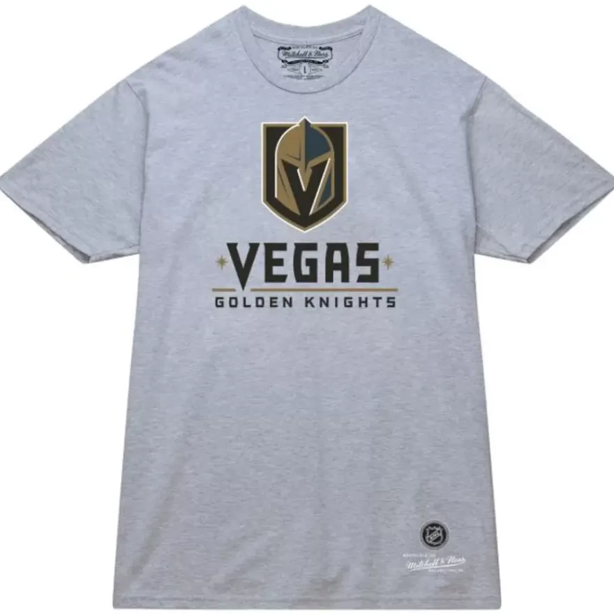 Mitchell & Ness T-Shirts & Tops-Wordmark 2 Tee Vegas Golden Knights