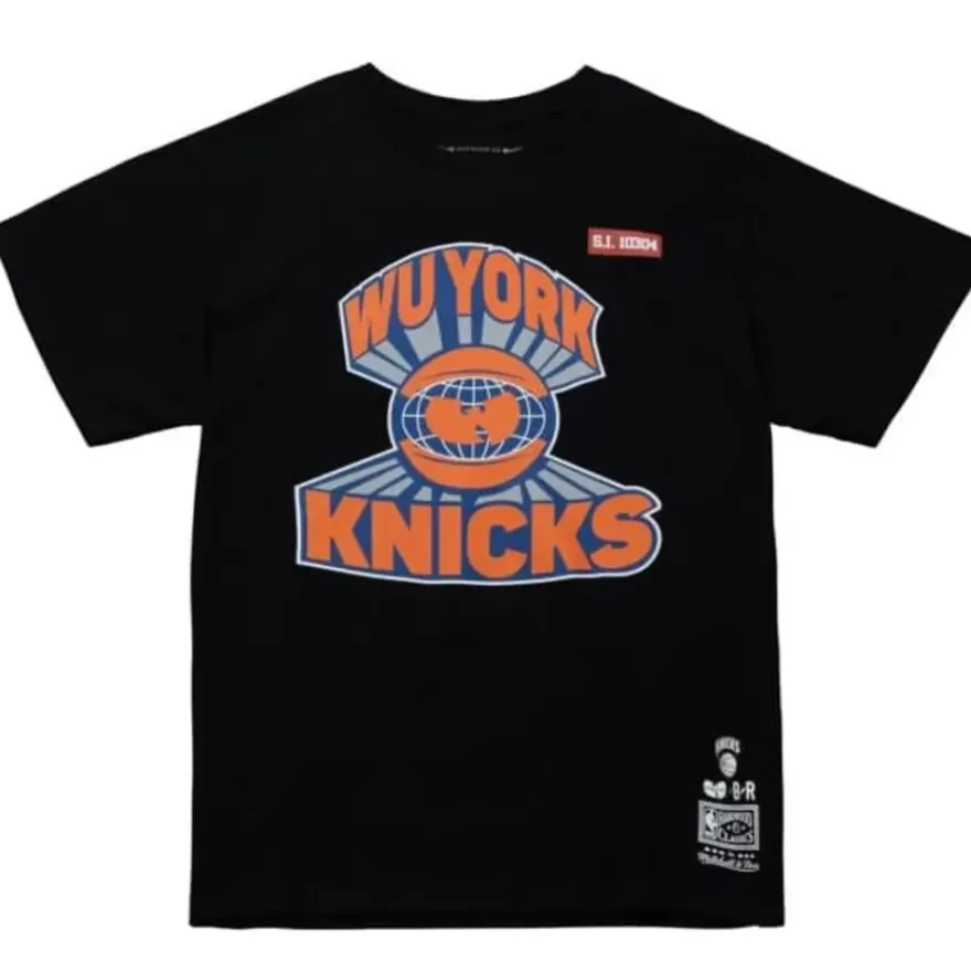 Mitchell & Ness T-Shirts & Tops-Wu Tang Shaolin X Br Remix Ss Tee New York Knicks